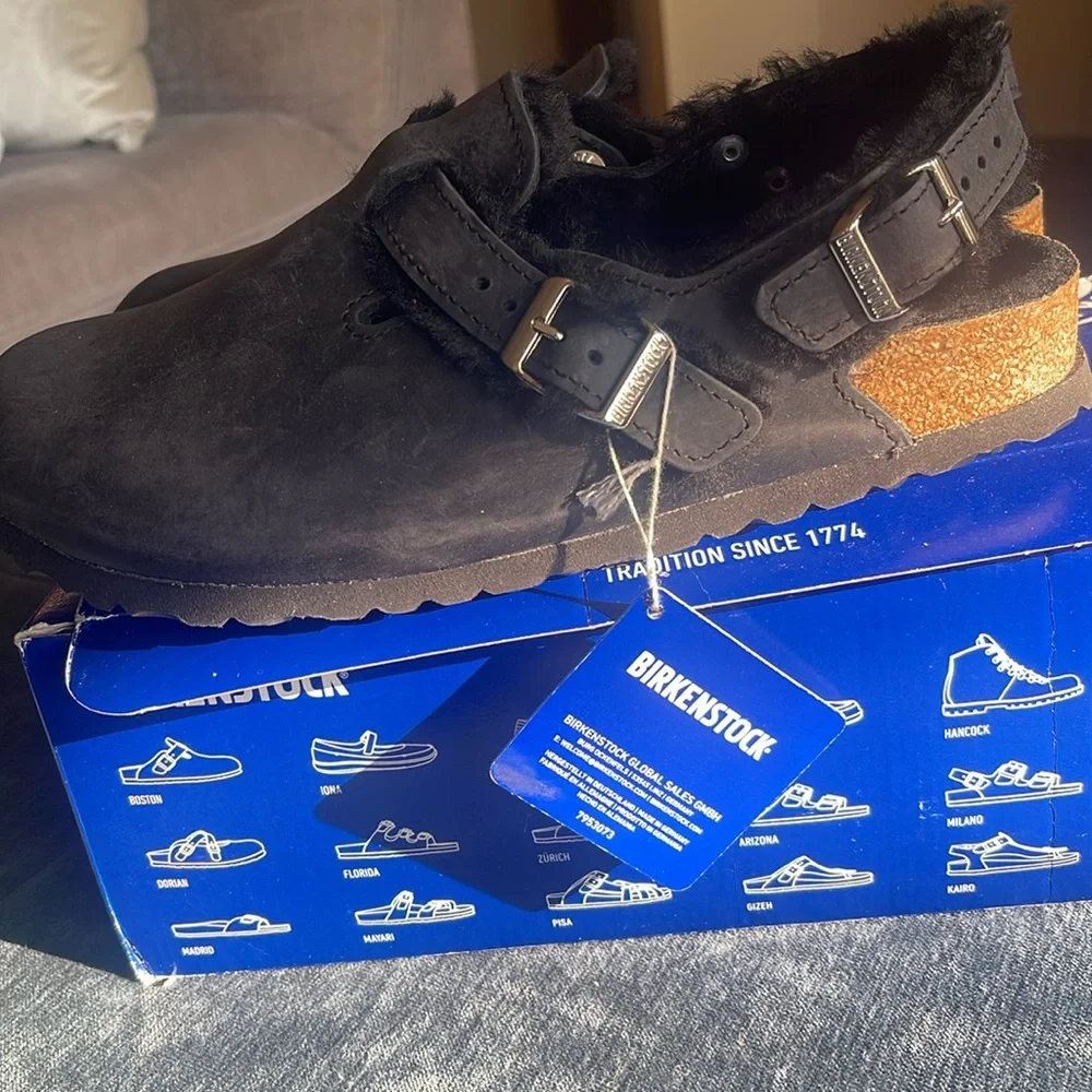 NEW Birkenstock- Tokio Shearling ladies 9-9.5 - Picture 5 of 12